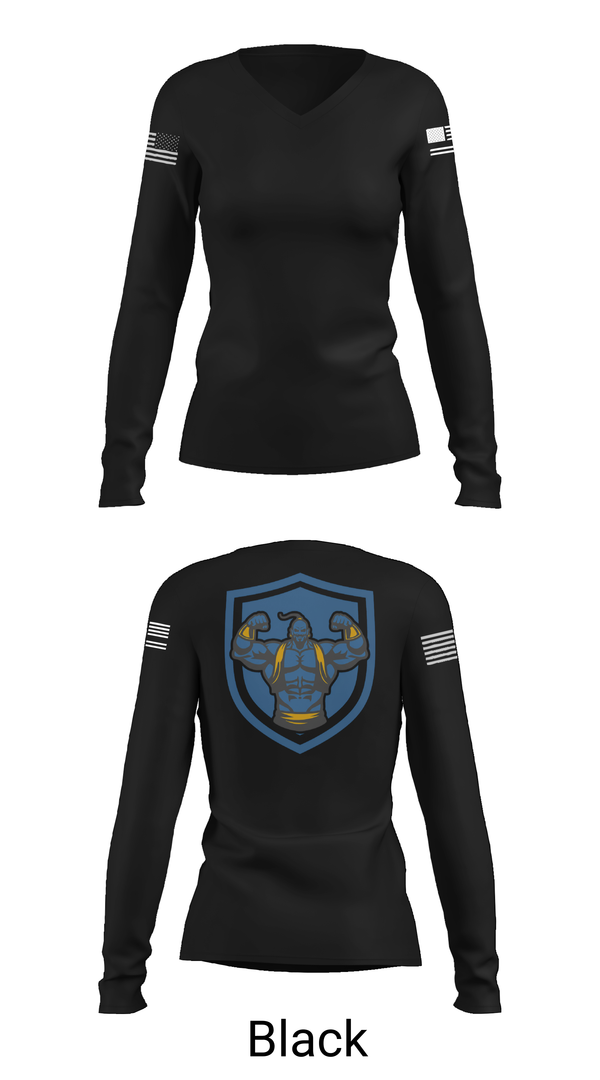 Womens Long Sleeve Vneck Shirt, 3rd Chemical Brigade H2F, Army, Teamtime, Team time, sublimation, custom sports apparel, team uniforms, spirit wear, spiritwear, sports uniforms, custom shirts, team store, custom team store, fundraiser sports, apparel fundraiser