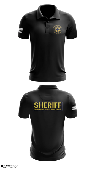 Short Sleeve Performance Polo, Claiborne County Sheriffs Office Criminal Investigations, Police, Teamtime, Team time, sublimation, custom sports apparel, team uniforms, spirit wear, spiritwear, sports uniforms, custom shirts, team store, custom team store, fundraiser sports, apparel fundraiser