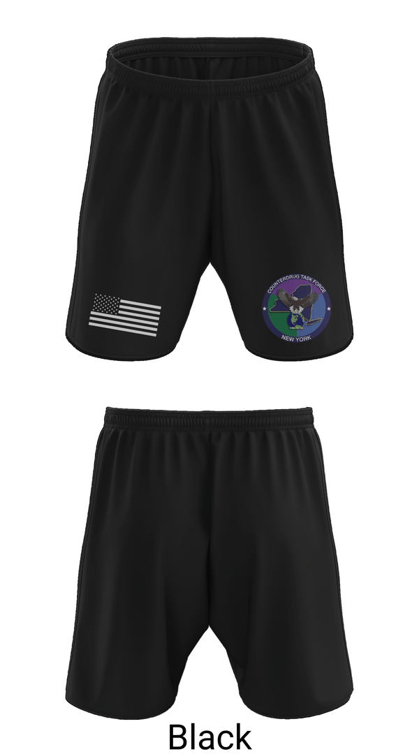 Athletic Shorts With Pockets, New York Counterdrug Task Force, Police, Teamtime, Team time, sublimation, custom sports apparel, team uniforms, spirit wear, spiritwear, sports uniforms, custom shirts, team store, custom team store, fundraiser sports, apparel fundraiser