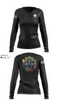 HHC, 528th Sustainment Brigade (SO)(A) Women's Long Sleeve V-neck Shirt - 21