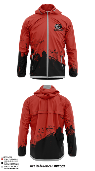 Windbreaker, Glen Oaks High School Cross Country, Cross Country, Teamtime, Team time, sublimation, custom sports apparel, team uniforms, spirit wear, spiritwear, sports uniforms, custom shirts, team store, custom team store, fundraiser sports, apparel fundraiser