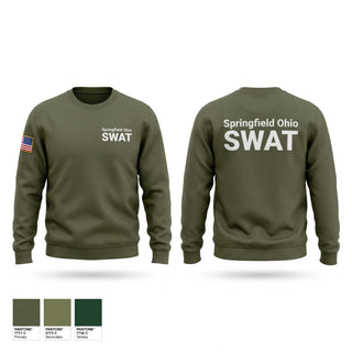 Crew Neck Sweatshirt, Springfield Ohio SWAT, Police, Teamtime, Team time, sublimation, custom sports apparel, team uniforms, spirit wear, spiritwear, sports uniforms, custom shirts, team store, custom team store, fundraiser sports, apparel fundraiser