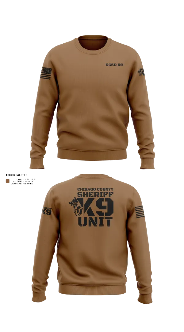Crew Neck Sweatshirt, Chisago County K9 Unit, , Teamtime, Team time, sublimation, custom sports apparel, team uniforms, spirit wear, spiritwear, sports uniforms, custom shirts, team store, custom team store, fundraiser sports, apparel fundraiser