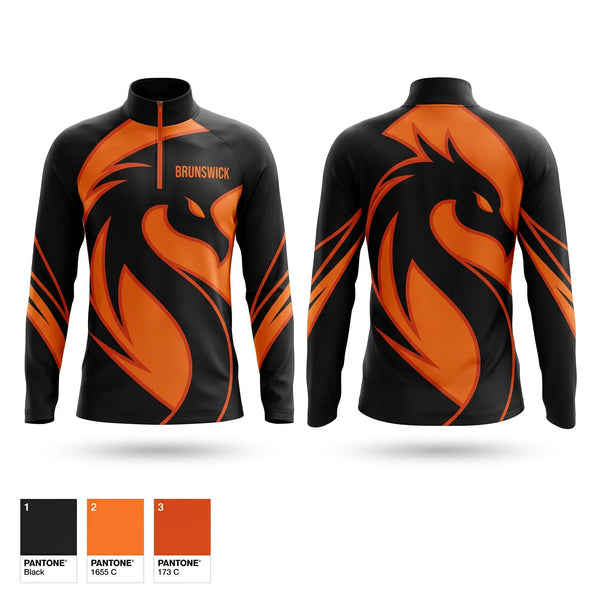 Quarter Zip Jacket, Brunswick Dragons, Women's Basketball, Teamtime, Team time, sublimation, custom sports apparel, team uniforms, spirit wear, spiritwear, sports uniforms, custom shirts, team store, custom team store, fundraiser sports, apparel fundraiser