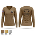 Uss Missouri Women's Long Sleeve V-neck Shirt - 1