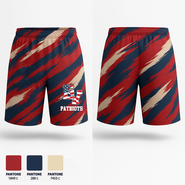 Athletic Shorts With Pockets, Patriots, , Teamtime, Team time, sublimation, custom sports apparel, team uniforms, spirit wear, spiritwear, sports uniforms, custom shirts, team store, custom team store, fundraiser sports, apparel fundraiser