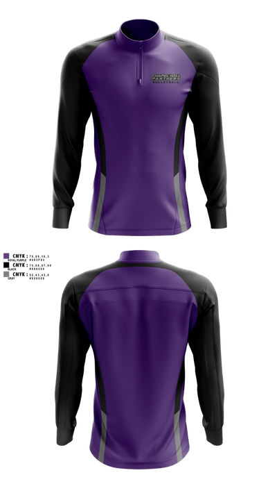 Chapel Hill Panthers 76100046 Quarter Zip Jacket - 1