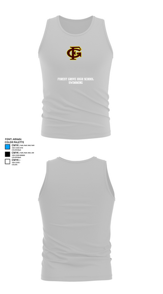 Tank Top, Forest Grove High School Swimming, Swimming, Teamtime, Team time, sublimation, custom sports apparel, team uniforms, spirit wear, spiritwear, sports uniforms, custom shirts, team store, custom team store, fundraiser sports, apparel fundraiser