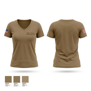 Womens Short Sleeve Vneck Shirt, 44th Air Defense Artillery Regiment, Army, Teamtime, Team time, sublimation, custom sports apparel, team uniforms, spirit wear, spiritwear, sports uniforms, custom shirts, team store, custom team store, fundraiser sports, apparel fundraiser