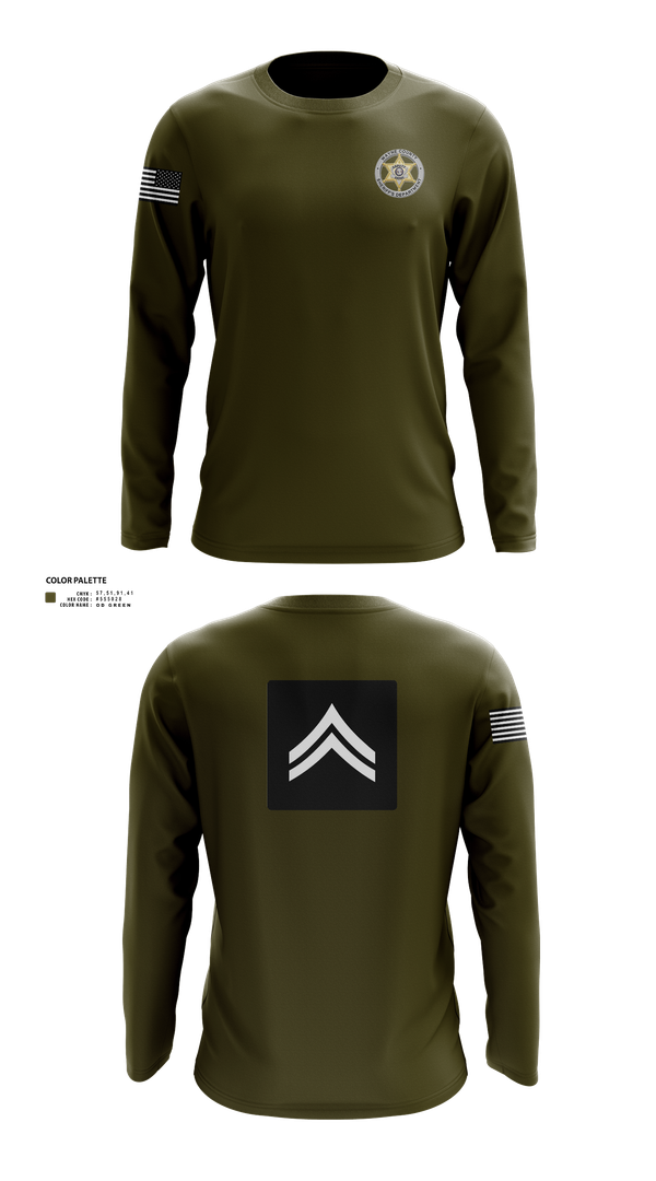 Long Sleeve Performance Shirt, Wayne County Sheriff’s Department, Police, Teamtime, Team time, sublimation, custom sports apparel, team uniforms, spirit wear, spiritwear, sports uniforms, custom shirts, team store, custom team store, fundraiser sports, apparel fundraiser