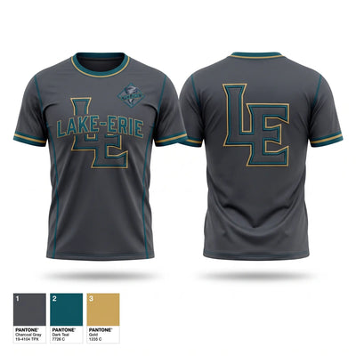 Lake-Erie Cyclones Short Sleeve Performance Shirt - 1