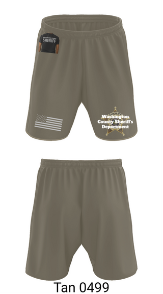 Athletic Shorts With Pockets, Washington County Sheriff's Department, Police, Teamtime, Team time, sublimation, custom sports apparel, team uniforms, spirit wear, spiritwear, sports uniforms, custom shirts, team store, custom team store, fundraiser sports, apparel fundraiser