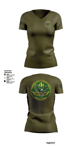 Womens Short Sleeve Vneck Shirt, Sarasota County Sheriff’s Office Aviation Unit, Police, Teamtime, Team time, sublimation, custom sports apparel, team uniforms, spirit wear, spiritwear, sports uniforms, custom shirts, team store, custom team store, fundraiser sports, apparel fundraiser