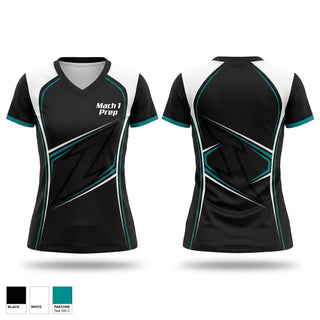 Womens Short Sleeve Vneck Shirt, Mach 1 Prep, Track & Field, Teamtime, Team time, sublimation, custom sports apparel, team uniforms, spirit wear, spiritwear, sports uniforms, custom shirts, team store, custom team store, fundraiser sports, apparel fundraiser