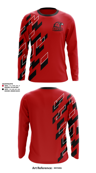Long Sleeve Performance Shirt, BHS Hawks Dance Team, Spirit Store, Teamtime, Team time, sublimation, custom sports apparel, team uniforms, spirit wear, spiritwear, sports uniforms, custom shirts, team store, custom team store, fundraiser sports, apparel fundraiser