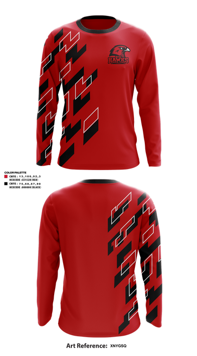 BHS Hawks Dance Team 44132448 Long Sleeve Performance Shirt 1