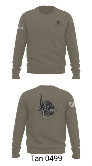 Crew Neck Sweatshirt, C Co 1-182 2nd PLT, Army, Teamtime, Team time, sublimation, custom sports apparel, team uniforms, spirit wear, spiritwear, sports uniforms, custom shirts, team store, custom team store, fundraiser sports, apparel fundraiser