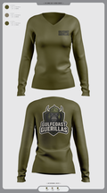Gulfcoast Guerillas 63663465 Women's Long Sleeve V-neck Shirt - 1