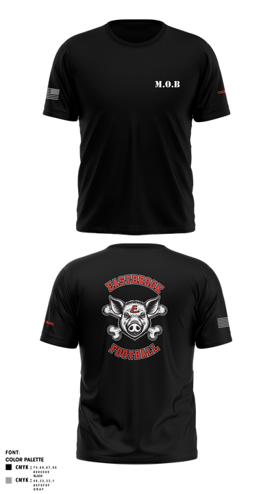 Eastbrook Football 93243823 Short Sleeve Performance Shirt - 6