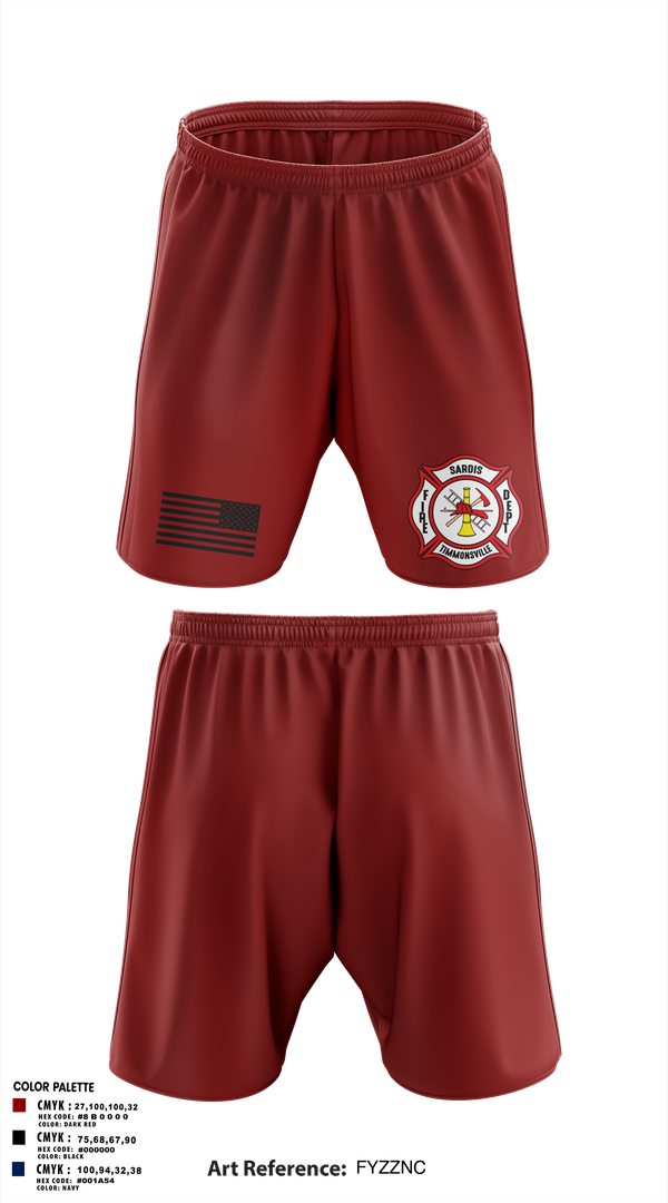 Athletic Shorts With Pockets, Sardis-Timmonsville fire department station 1, , Teamtime, Team time, sublimation, custom sports apparel, team uniforms, spirit wear, spiritwear, sports uniforms, custom shirts, team store, custom team store, fundraiser sports, apparel fundraiser