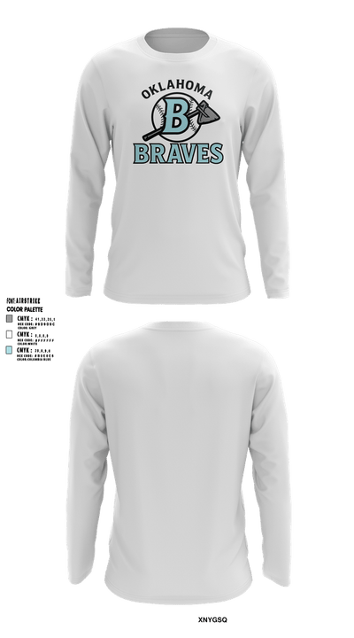 Oklahoma Braves 79825689 Long Sleeve Performance Shirt 4