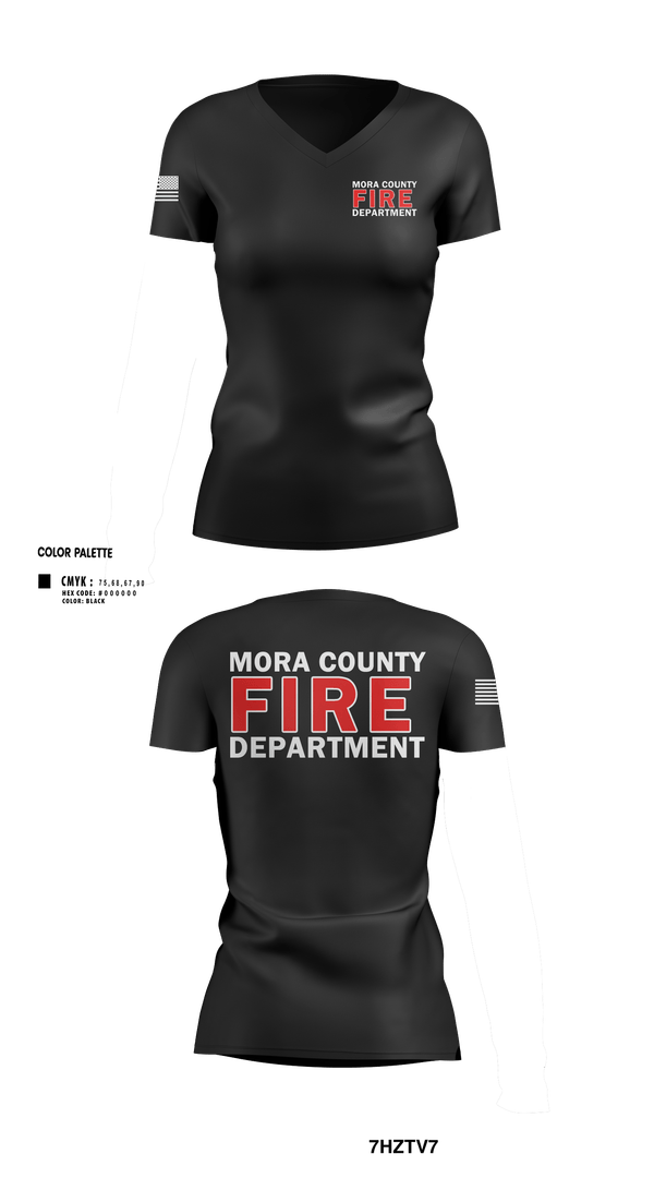 Womens Short Sleeve Vneck Shirt, Mora county fire, Fire Department, Teamtime, Team time, sublimation, custom sports apparel, team uniforms, spirit wear, spiritwear, sports uniforms, custom shirts, team store, custom team store, fundraiser sports, apparel fundraiser