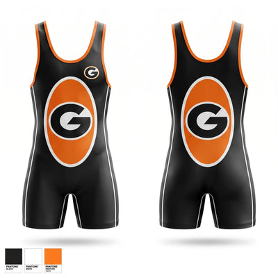 Green 77453804 Wrestling Singlet - 1