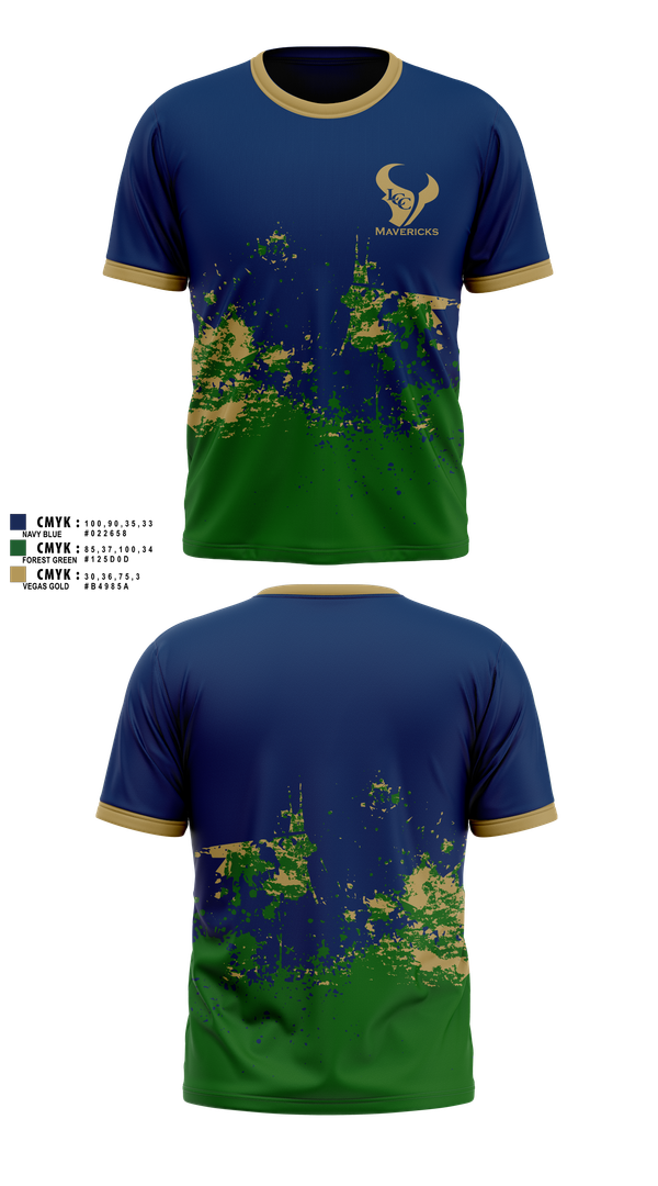 Short Sleeve Performance Shirt, La Costa Canyon Mavericks Football, , Teamtime, Team time, sublimation, custom sports apparel, team uniforms, spirit wear, spiritwear, sports uniforms, custom shirts, team store, custom team store, fundraiser sports, apparel fundraiser