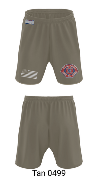 Athletic Shorts With Pockets, Benjamin Fire Department, Fire Department, Teamtime, Team time, sublimation, custom sports apparel, team uniforms, spirit wear, spiritwear, sports uniforms, custom shirts, team store, custom team store, fundraiser sports, apparel fundraiser