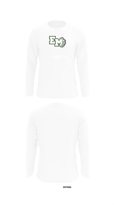East Mills Junior High School Basketball 95253218 Long Sleeve Performance Shirt 8