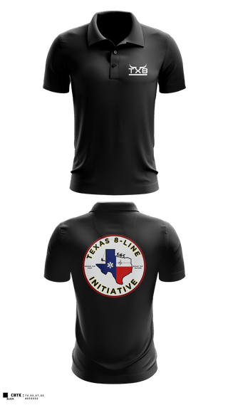 Short Sleeve Performance Polo, Texas 8-Line Initiative, Fire Department, Teamtime, Team time, sublimation, custom sports apparel, team uniforms, spirit wear, spiritwear, sports uniforms, custom shirts, team store, custom team store, fundraiser sports, apparel fundraiser