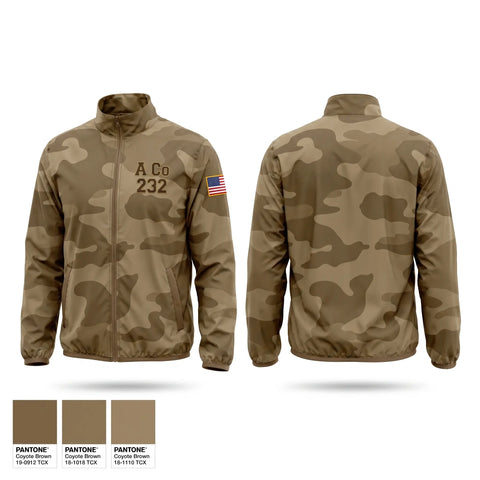 Windbreaker, A. Co 232, Army, Teamtime, Team time, sublimation, custom sports apparel, team uniforms, spirit wear, spiritwear, sports uniforms, custom shirts, team store, custom team store, fundraiser sports, apparel fundraiser