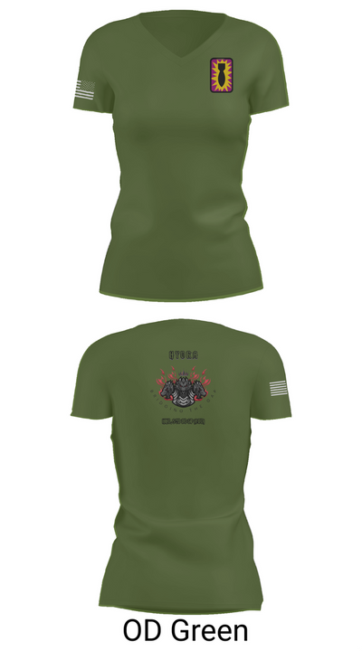HHD, 52ND EOD GP 26813133 Women's Short Sleeve V-neck Shirt - 48
