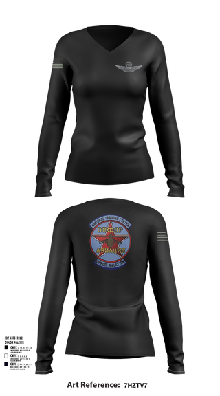 Womens Long Sleeve Vneck Shirt, Sokol Platoon, , Teamtime, Team time, sublimation, custom sports apparel, team uniforms, spirit wear, spiritwear, sports uniforms, custom shirts, team store, custom team store, fundraiser sports, apparel fundraiser
