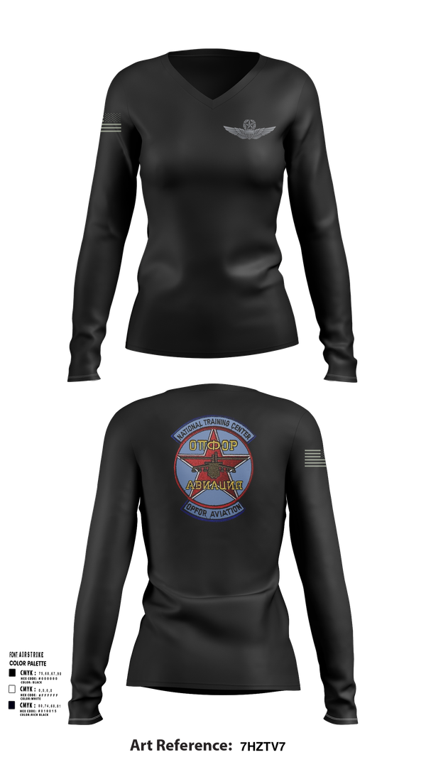 Womens Long Sleeve Vneck Shirt, Sokol Platoon, , Teamtime, Team time, sublimation, custom sports apparel, team uniforms, spirit wear, spiritwear, sports uniforms, custom shirts, team store, custom team store, fundraiser sports, apparel fundraiser