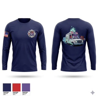Long Sleeve Performance Shirt, Chicago Fire Department, Fire Department, Teamtime, Team time, sublimation, custom sports apparel, team uniforms, spirit wear, spiritwear, sports uniforms, custom shirts, team store, custom team store, fundraiser sports, apparel fundraiser