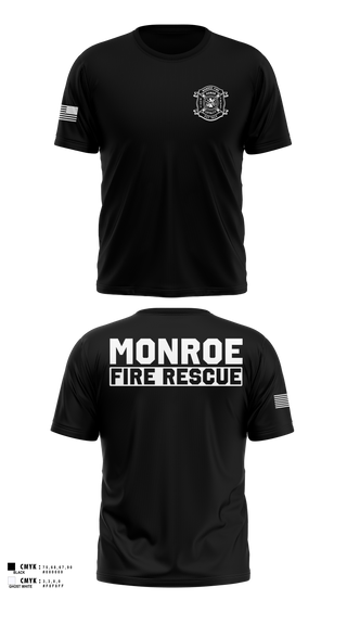 Old School Cotton Feel Shirt, Monroe Fire Rescue, Fire Department, Teamtime, Team time, sublimation, custom sports apparel, team uniforms, spirit wear, spiritwear, sports uniforms, custom shirts, team store, custom team store, fundraiser sports, apparel fundraiser