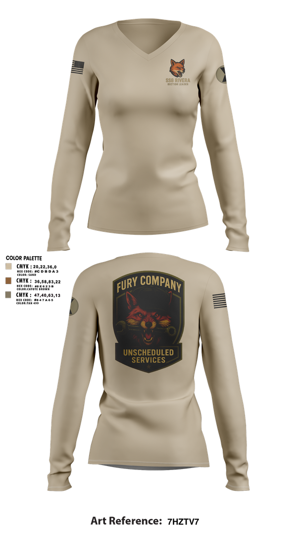 Womens Long Sleeve Vneck Shirt, Unscheduled Service, , Teamtime, Team time, sublimation, custom sports apparel, team uniforms, spirit wear, spiritwear, sports uniforms, custom shirts, team store, custom team store, fundraiser sports, apparel fundraiser