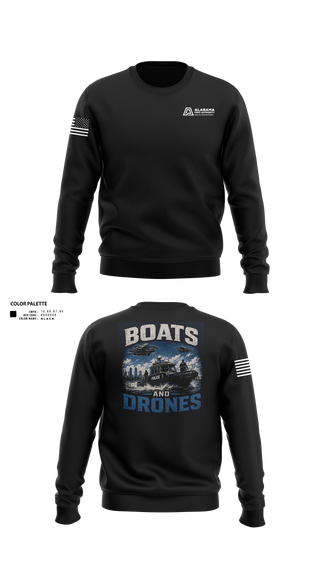 Crew Neck Sweatshirt, Alabama Port Authority Police, Police, Teamtime, Team time, sublimation, custom sports apparel, team uniforms, spirit wear, spiritwear, sports uniforms, custom shirts, team store, custom team store, fundraiser sports, apparel fundraiser