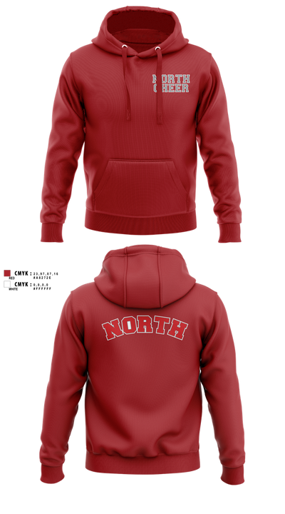 North Attleborough High School Cheer 88392583 Hoodie - 3