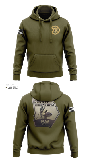 Hoodie, Thomas county sheriff's office, Police, Teamtime, Team time, sublimation, custom sports apparel, team uniforms, spirit wear, spiritwear, sports uniforms, custom shirts, team store, custom team store, fundraiser sports, apparel fundraiser