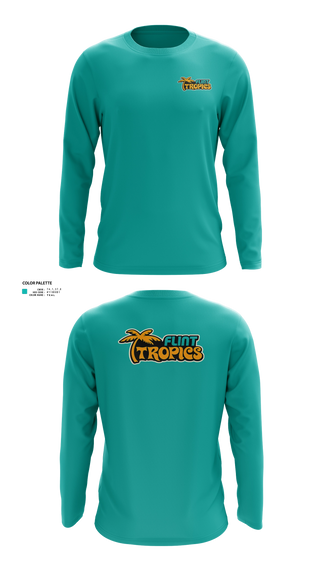 Long Sleeve Performance Shirt, Flint Tropics, , Teamtime, Team time, sublimation, custom sports apparel, team uniforms, spirit wear, spiritwear, sports uniforms, custom shirts, team store, custom team store, fundraiser sports, apparel fundraiser