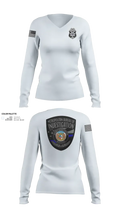 Metropolitan Bureau Of Investigation 6306098 Women's Long Sleeve V-neck Shirt - 21