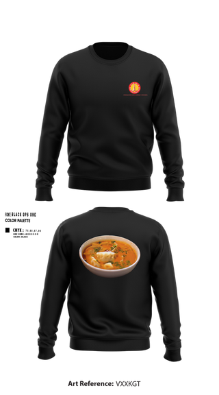 Crew Neck Sweatshirt, Namaste MoMo and Curry House, , Teamtime, Team time, sublimation, custom sports apparel, team uniforms, spirit wear, spiritwear, sports uniforms, custom shirts, team store, custom team store, fundraiser sports, apparel fundraiser