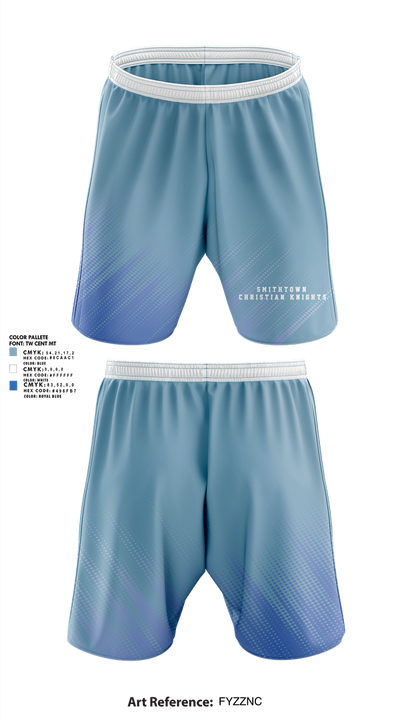 smithtown christian knights 97464592 Athletic Shorts With Pockets - 1