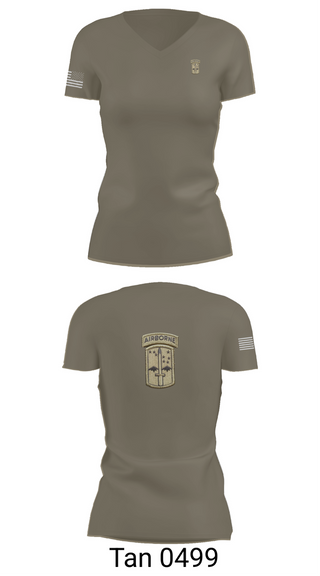 Womens Short Sleeve Vneck Shirt, C co 4/327th INF BN, , Teamtime, Team time, sublimation, custom sports apparel, team uniforms, spirit wear, spiritwear, sports uniforms, custom shirts, team store, custom team store, fundraiser sports, apparel fundraiser
