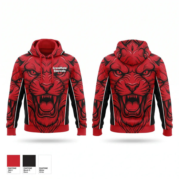 Hoodie, Grandfield Bearcats, Men's Basketball, Teamtime, Team time, sublimation, custom sports apparel, team uniforms, spirit wear, spiritwear, sports uniforms, custom shirts, team store, custom team store, fundraiser sports, apparel fundraiser