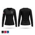Jamestown Police Department Women's Long Sleeve V-neck Shirt - 1