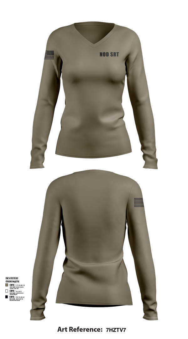 Womens Long Sleeve Vneck Shirt, NOD SRT, , Teamtime, Team time, sublimation, custom sports apparel, team uniforms, spirit wear, spiritwear, sports uniforms, custom shirts, team store, custom team store, fundraiser sports, apparel fundraiser