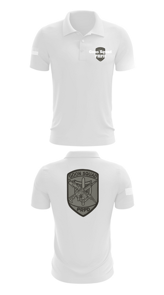 Short Sleeve Performance Polo, Goon Squad PRPD, Police, Teamtime, Team time, sublimation, custom sports apparel, team uniforms, spirit wear, spiritwear, sports uniforms, custom shirts, team store, custom team store, fundraiser sports, apparel fundraiser